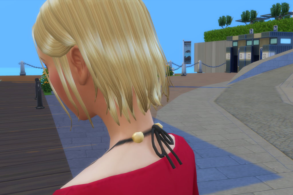 Simight short hair 001 Back The Sims4