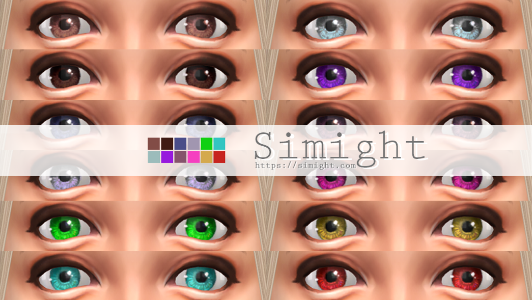 Simight eyecolor 12colors The Sims4
