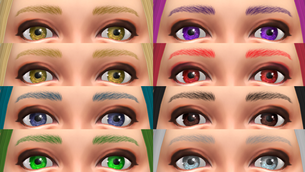 シムズ4カスタムコンテンツ眉毛2