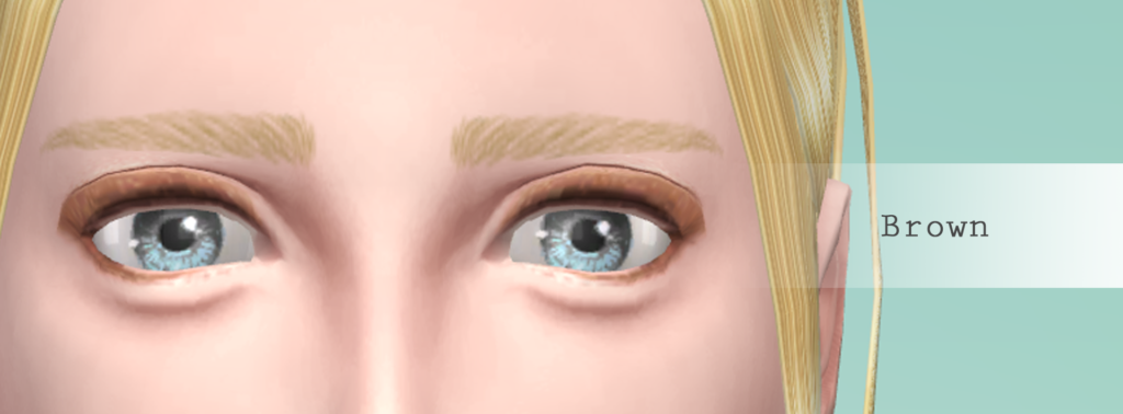 Simight eyeshadow Brown The Sims4