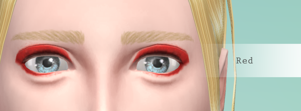 Simight eyeshadow Red The Sims4