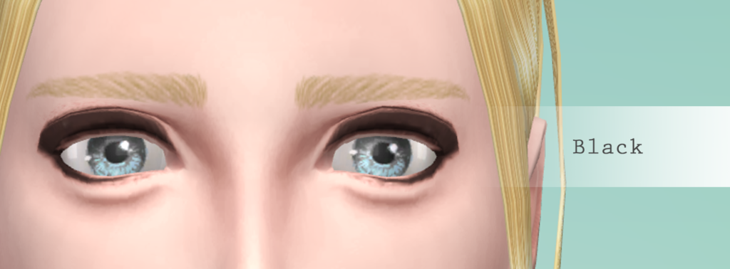 Simight eyeshadow Black The Sims4