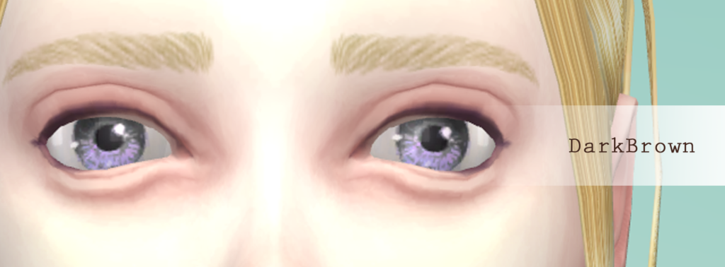 Simight eyeliner Brown The Sims4