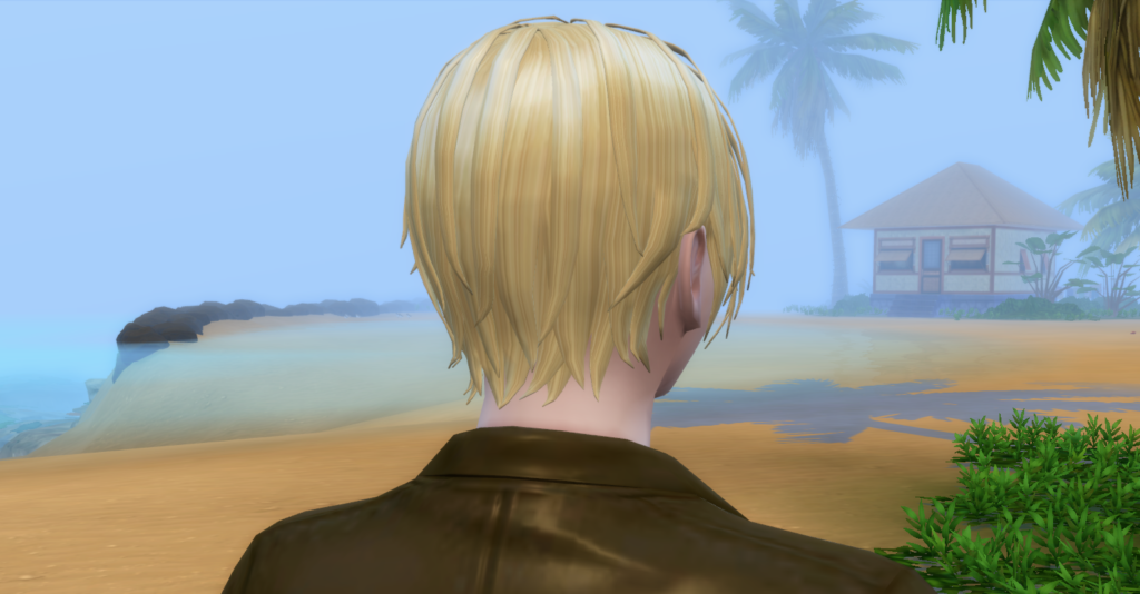 Simight short hair back 003 The Sims4
